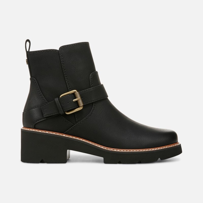 Naturalizer Cabaret Moto Boot Womens Black Booties QB22-3342F0
