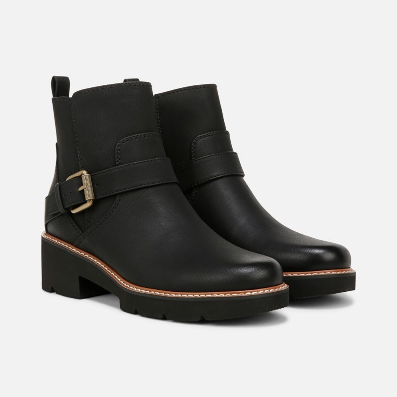Naturalizer Cabaret Moto Boot Womens Black Booties QB22-3342F0