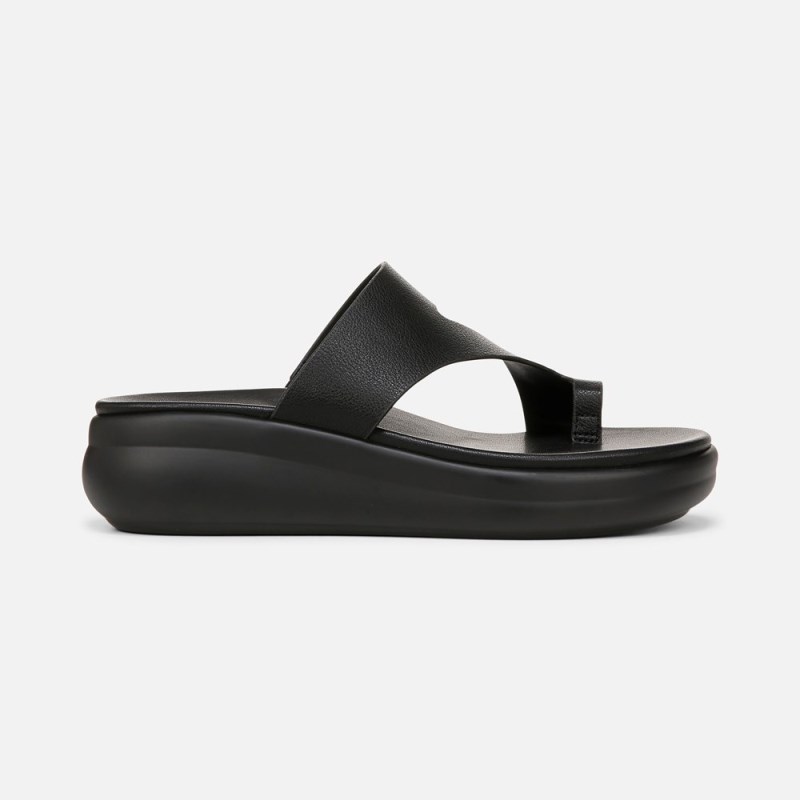 Naturalizer Cailan Sandal Womens Black Platform Sandals UW83-3653J5