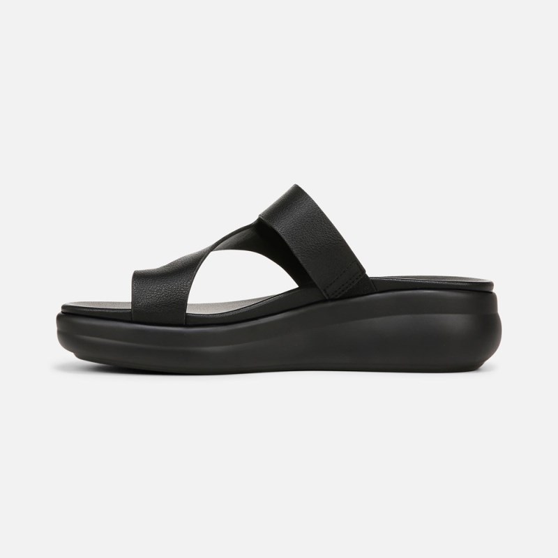 Naturalizer Cailan Sandal Womens Black Platform Sandals UW83-3653J5