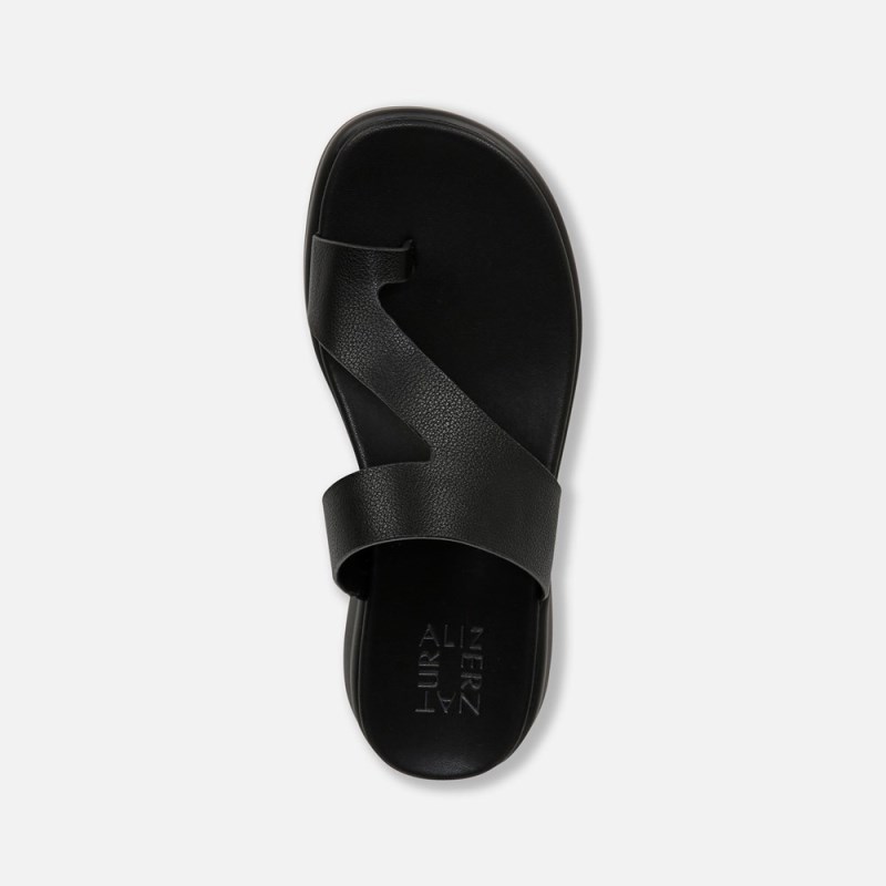 Naturalizer Cailan Sandal Womens Black Platform Sandals UW83-3653J5
