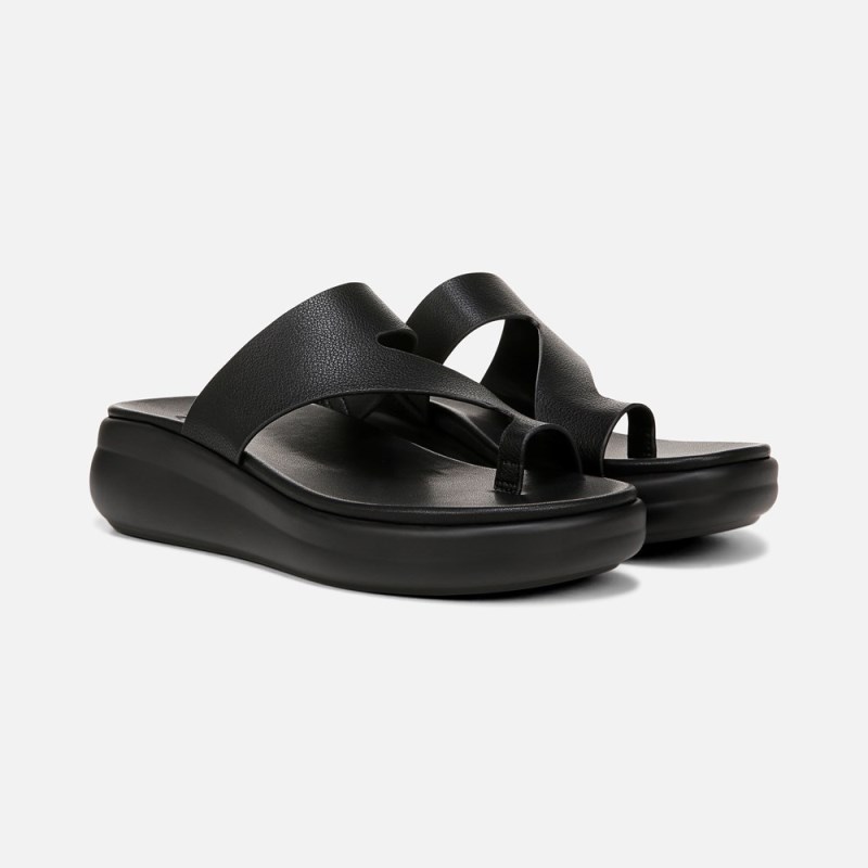 Naturalizer Cailan Sandal Womens Black Platform Sandals UW83-3653J5
