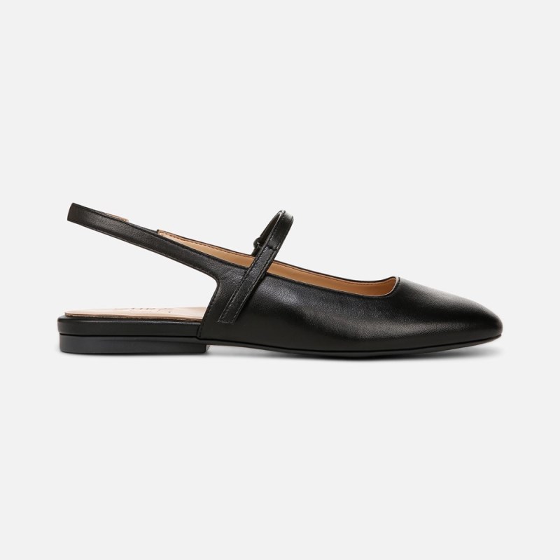 Naturalizer Connie Mary Jane Slingback Flat Womens Black Slingbacks XJ28-4108O6