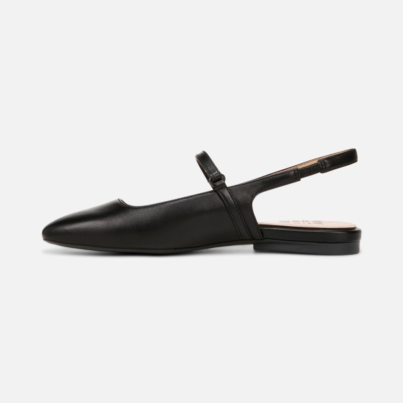 Naturalizer Connie Mary Jane Slingback Flat Womens Black Slingbacks XJ28-4108O6
