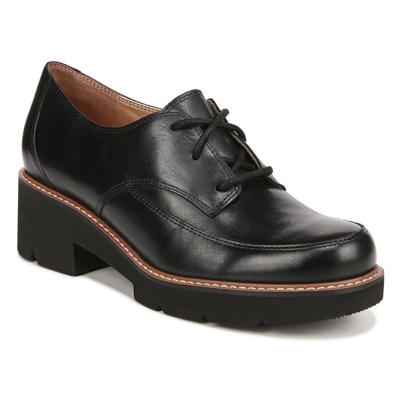 Naturalizer Darry Lace Oxford Womens Black Loafers TI78-0748J3