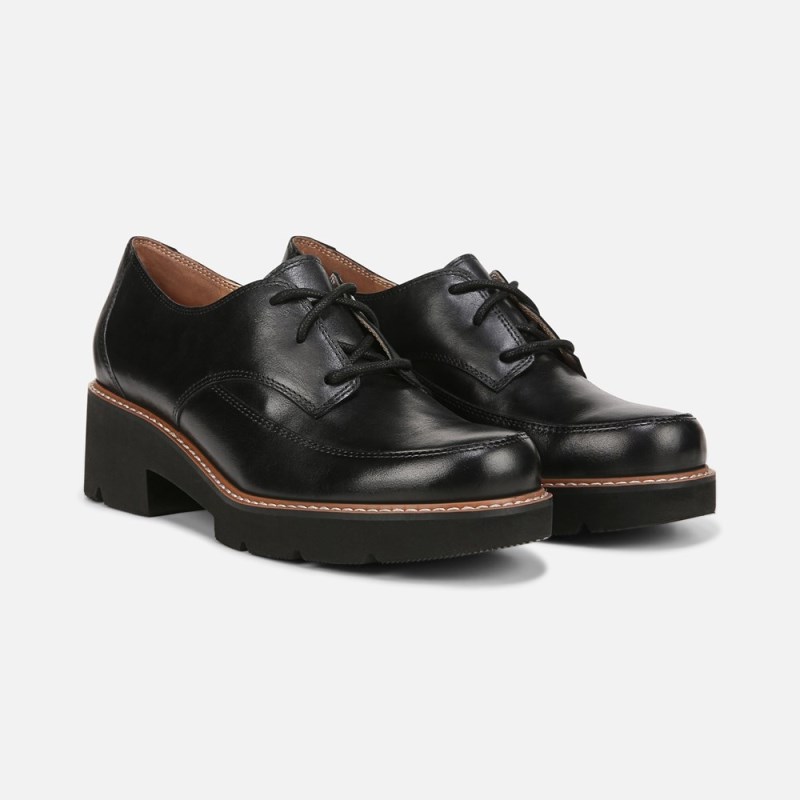 Naturalizer Darry Lace Oxford Womens Black Loafers TI78-0748J3