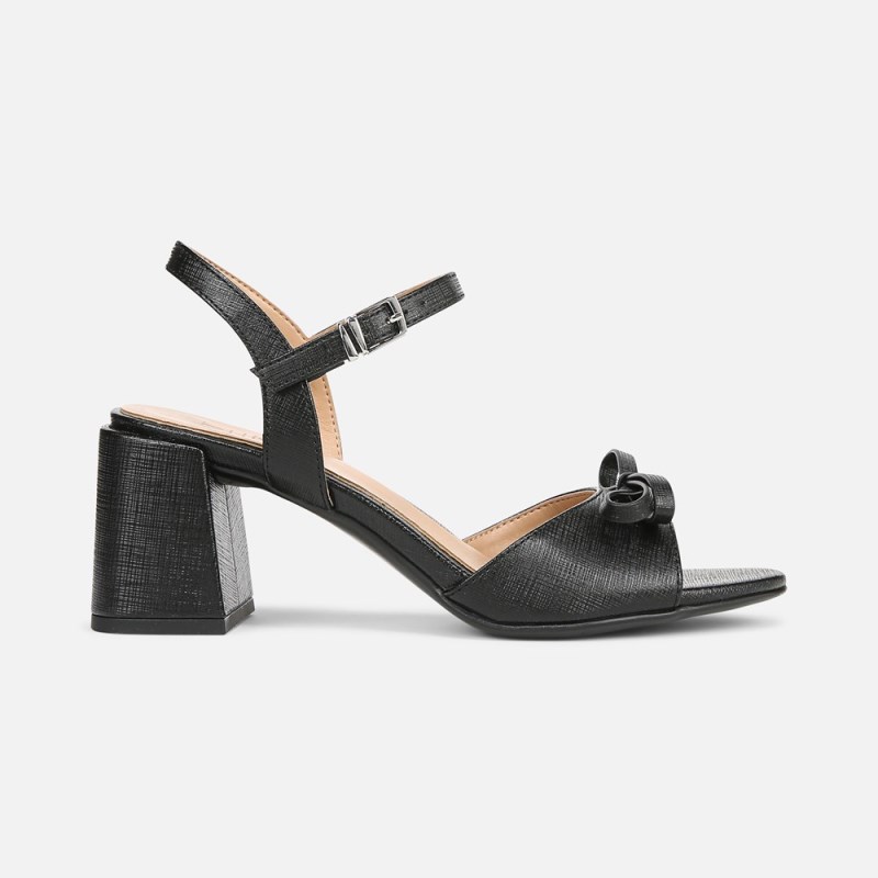 Naturalizer Deandra Dress Sandal Womens Black Block Heels KQ18-0768M3