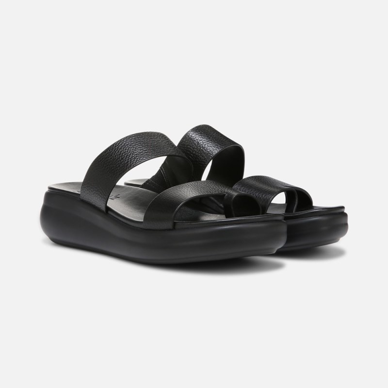 Naturalizer Drift 2 Sandal Womens Black Platform Sandals KY94-5244R5