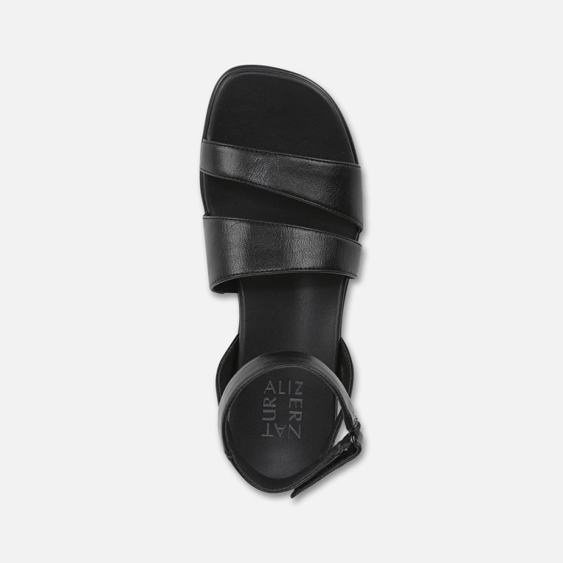 Naturalizer Effie Sandal Womens Black Flat Sandals FW51-7801J0