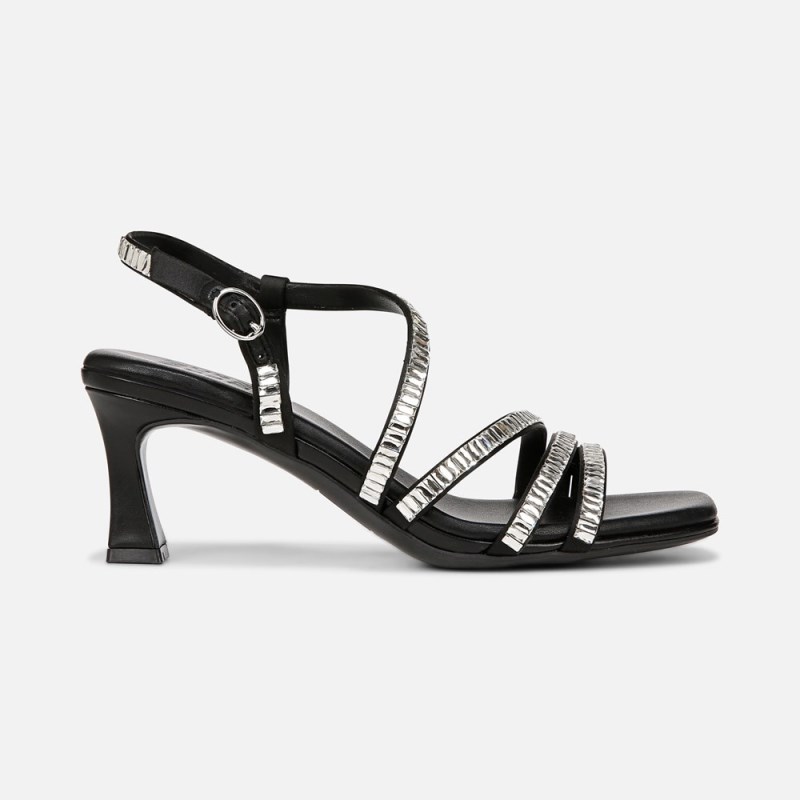 Naturalizer Galaxy 2 Strappy Sandal Womens Black Heeled Sandals KT82-1522H5