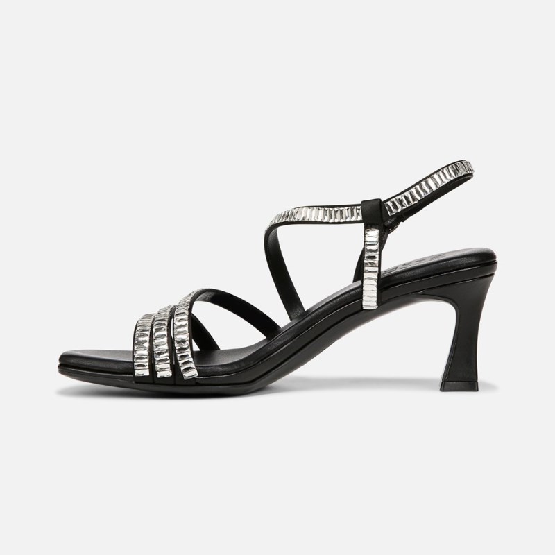 Naturalizer Galaxy 2 Strappy Sandal Womens Black Heeled Sandals KT82-1522H5