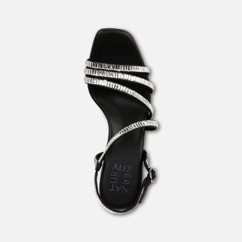 Naturalizer Galaxy 2 Strappy Sandal Womens Black Heeled Sandals KT82-1522H5