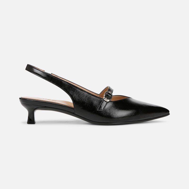 Naturalizer Grayson Mary Jane Slingback Womens Black Kitten Heels XA38-0888N6
