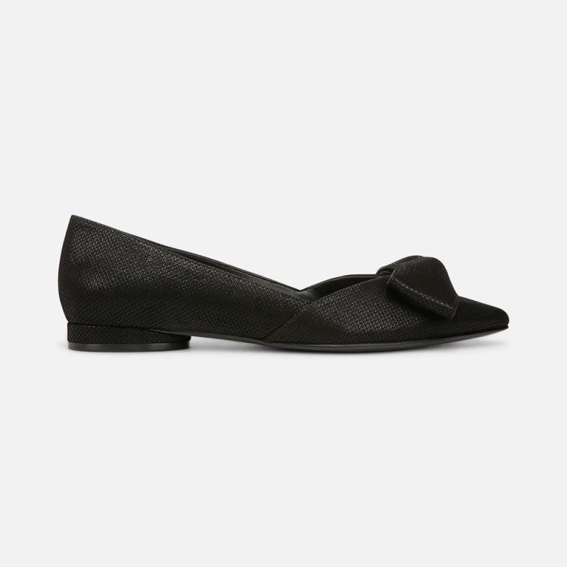 Naturalizer Havana Bow Flat Womens Black Shoes AI00-5920L5