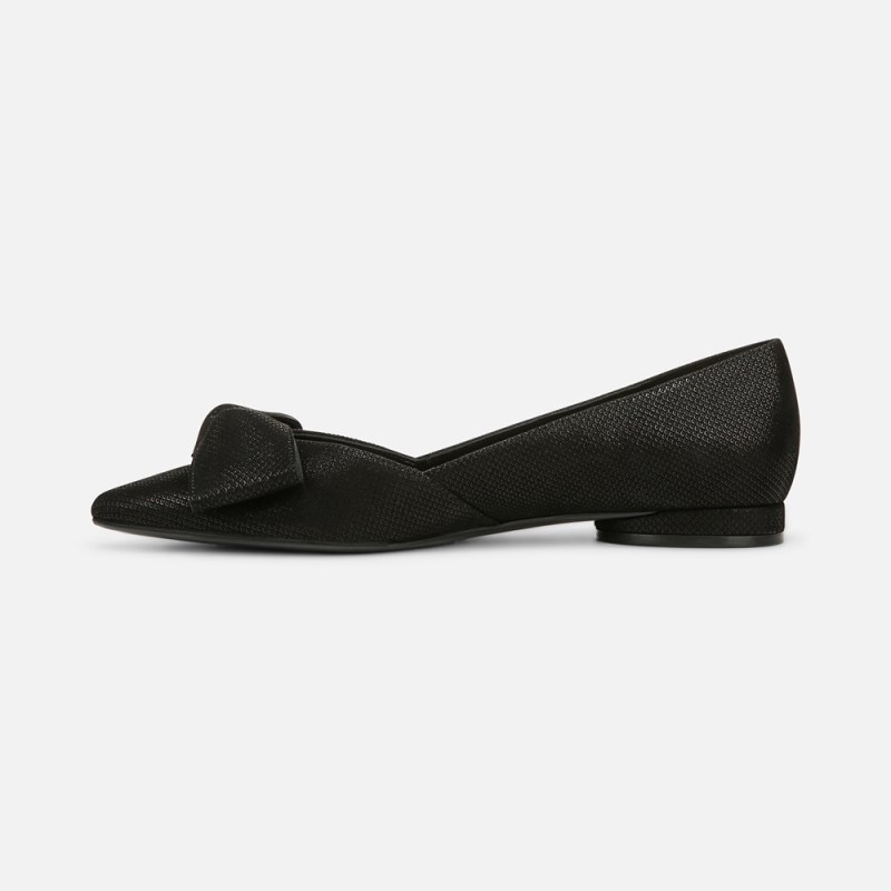 Naturalizer Havana Bow Flat Womens Black Shoes AI00-5920L5