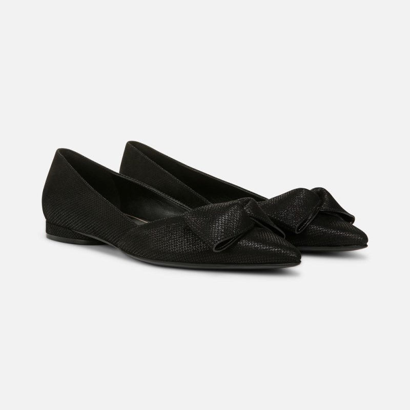 Naturalizer Havana Bow Flat Womens Black Shoes AI00-5920L5