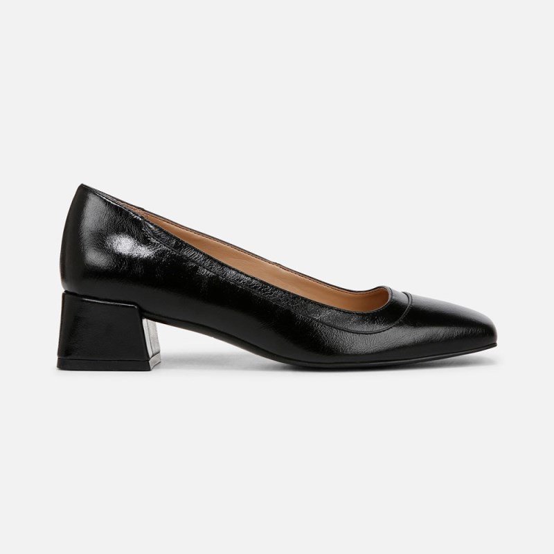Naturalizer Huntley Block Heel Pump Womens Black Block Heels AS25-6775T5