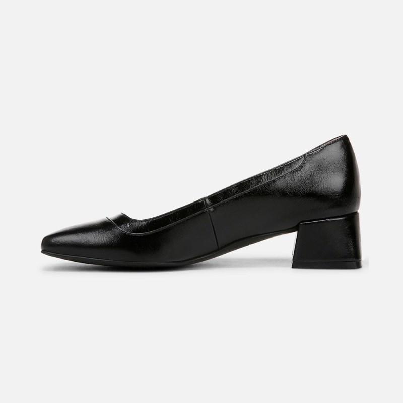 Naturalizer Huntley Block Heel Pump Womens Black Block Heels AS25-6775T5