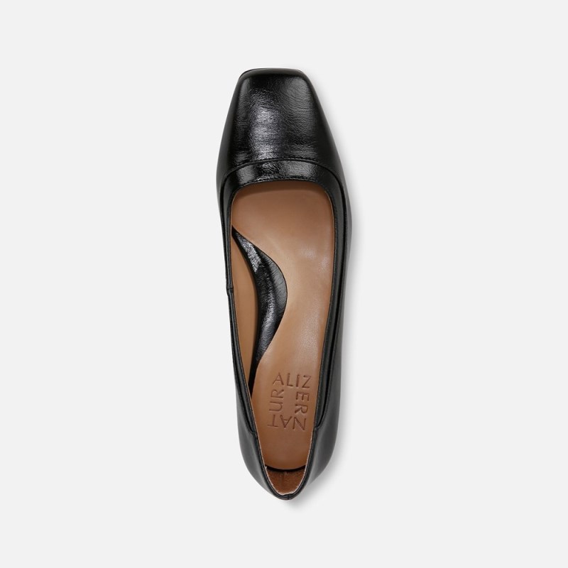 Naturalizer Huntley Block Heel Pump Womens Black Block Heels AS25-6775T5