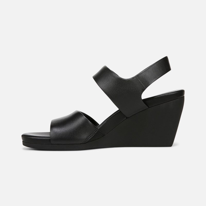 Naturalizer Imani Wedge Sandal Womens Black Wedge Sandals EH04-6664A1