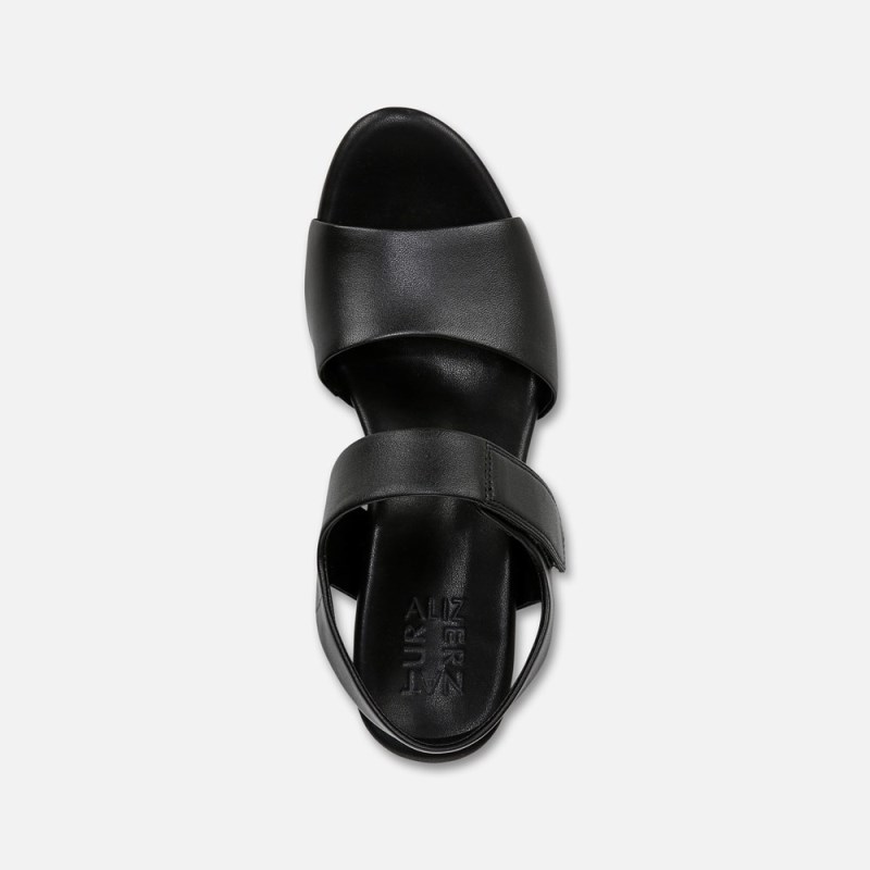 Naturalizer Imani Wedge Sandal Womens Black Wedge Sandals EH04-6664A1