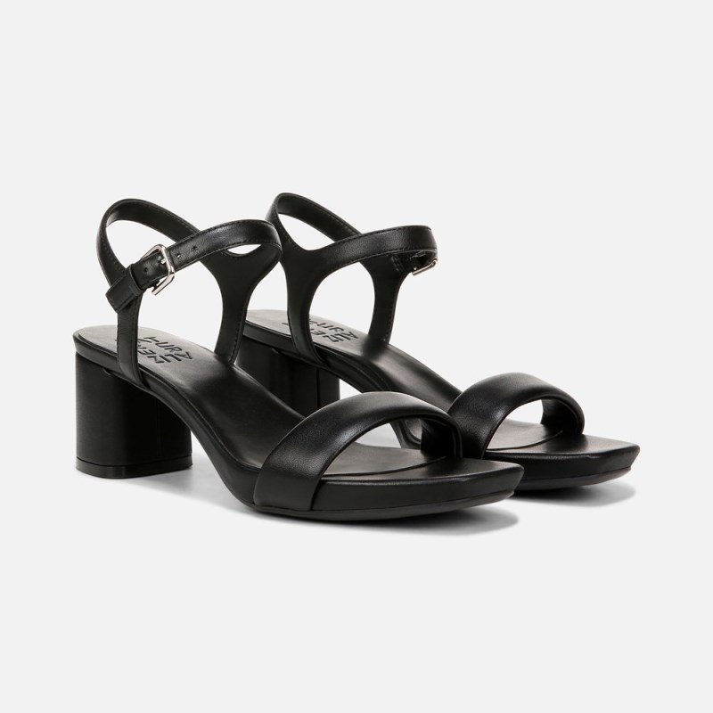 Naturalizer Izzy Dress Sandal Womens Black Heeled Sandals WA76-1866K3