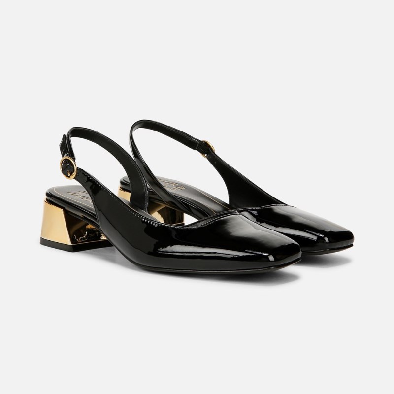 Naturalizer Jayla Slingback Pump Womens Black Slingbacks AX46-2666X0