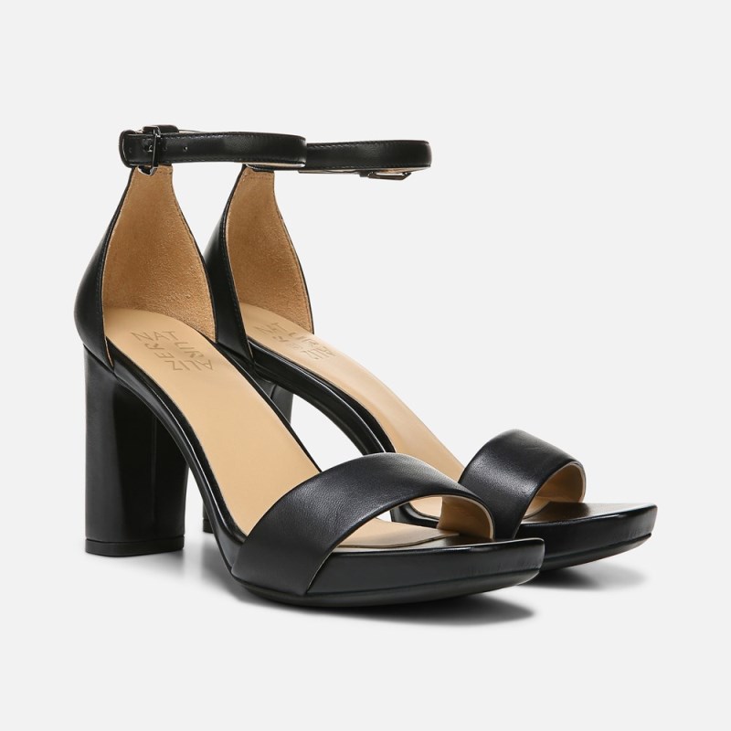 Naturalizer Joy Dress Sandal Womens Black Heeled Sandals ZH51-5651A2