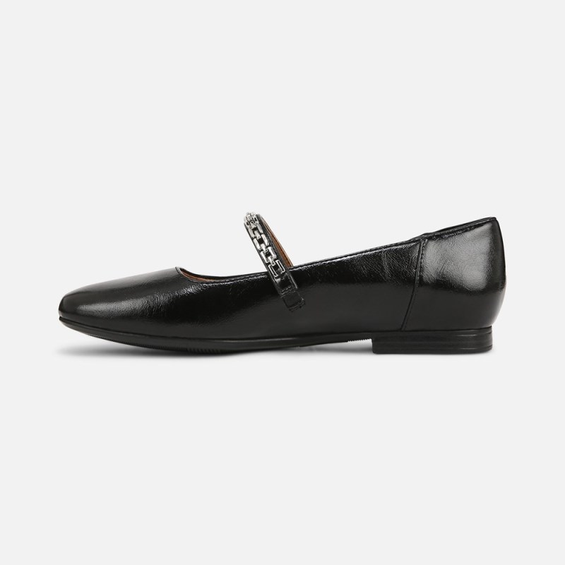 Naturalizer Kelly Chain Mary Jane Flat Womens Black Mary Janes PJ67-8137E2