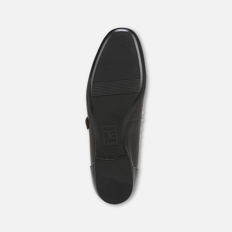 Naturalizer Kelly Mary Jane Flat Womens Black Ballet Flats YV84-0684D3