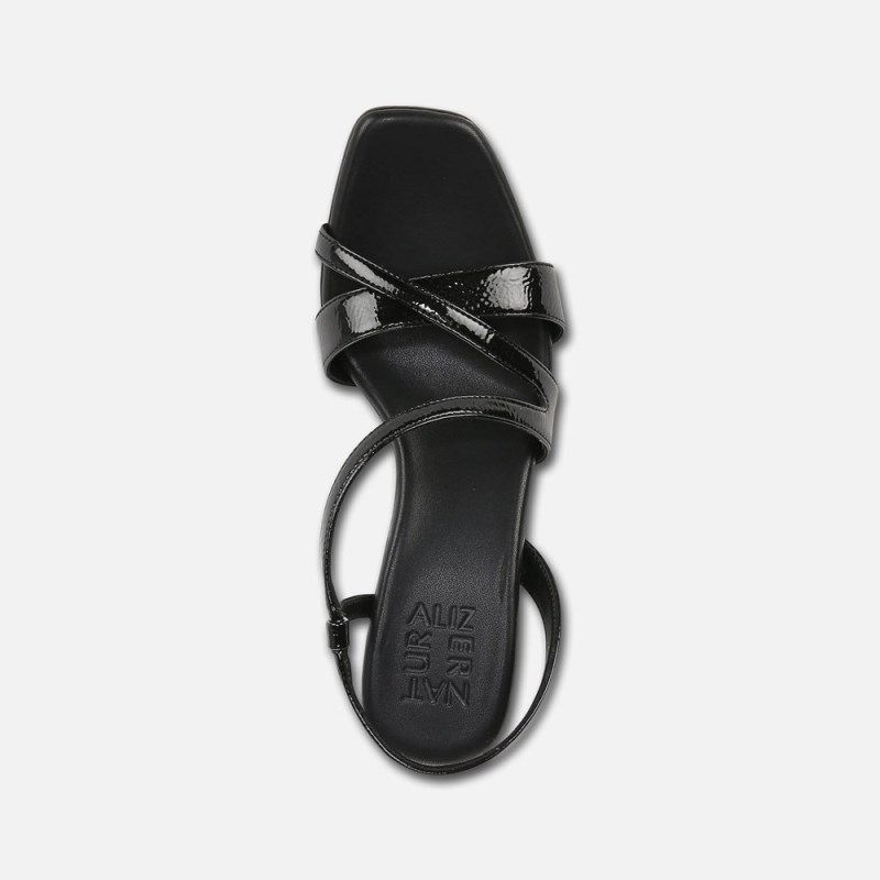 Naturalizer Kieran Strappy Dress Sandal Womens Black Heeled Sandals GC11-2991Z7