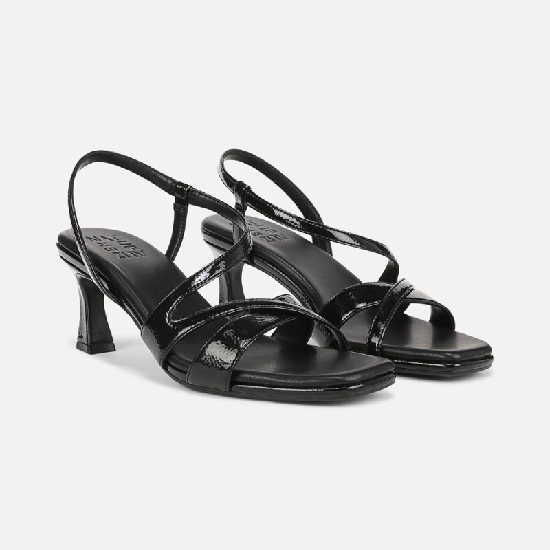 Naturalizer Kieran Strappy Dress Sandal Womens Black Heeled Sandals GC11-2991Z7