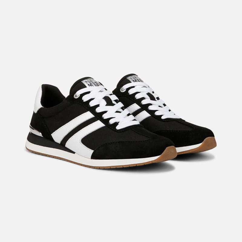 Naturalizer Lorena Lace Up Sneaker Womens Black Lace Up Sneakers RS38-7628H9