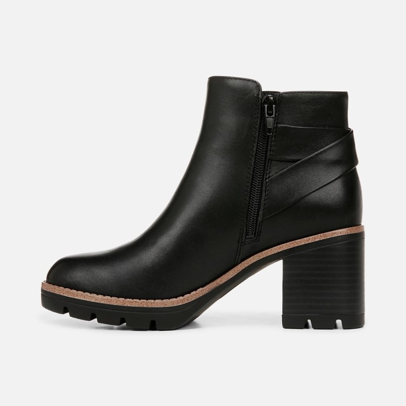 Naturalizer Madalynn Strap Bootie Womens Black Booties TT28-2418U6