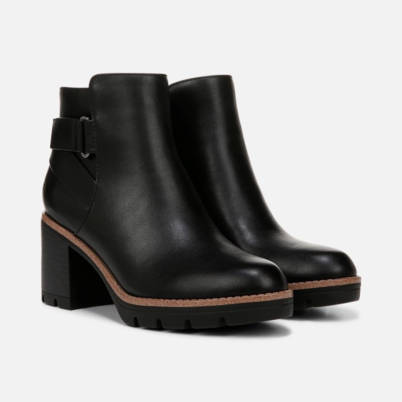 Naturalizer Madalynn Strap Bootie Womens Black Booties TT28-2418U6