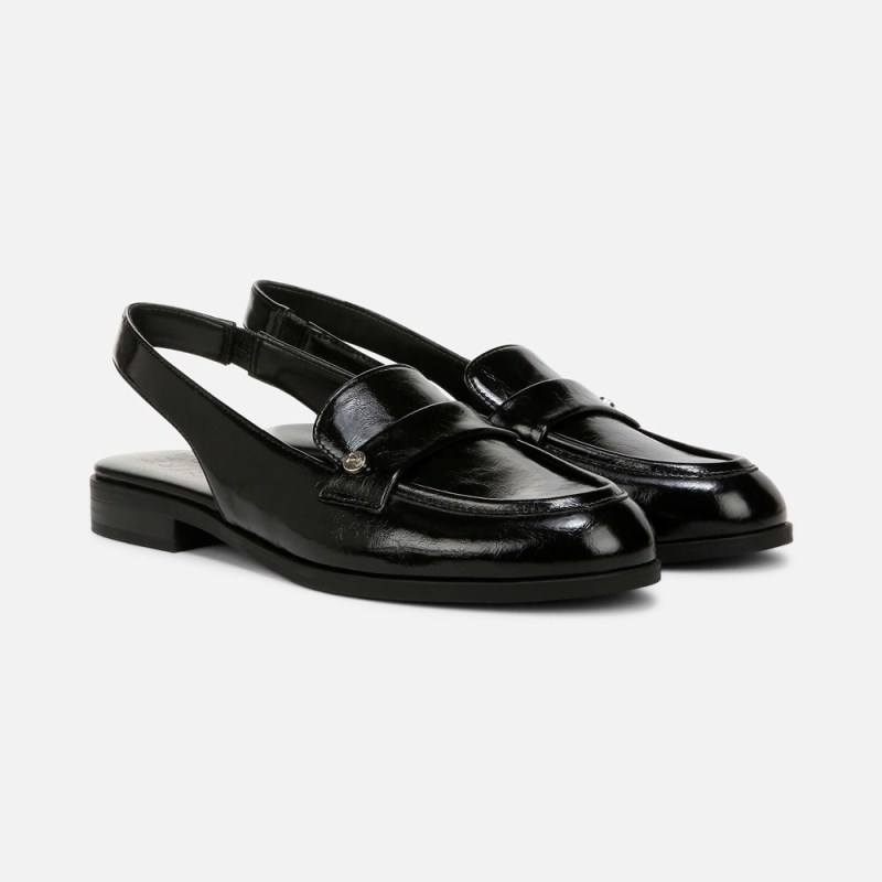 Naturalizer Milo Sling Loafer Womens Black Slingbacks EZ95-9175J0