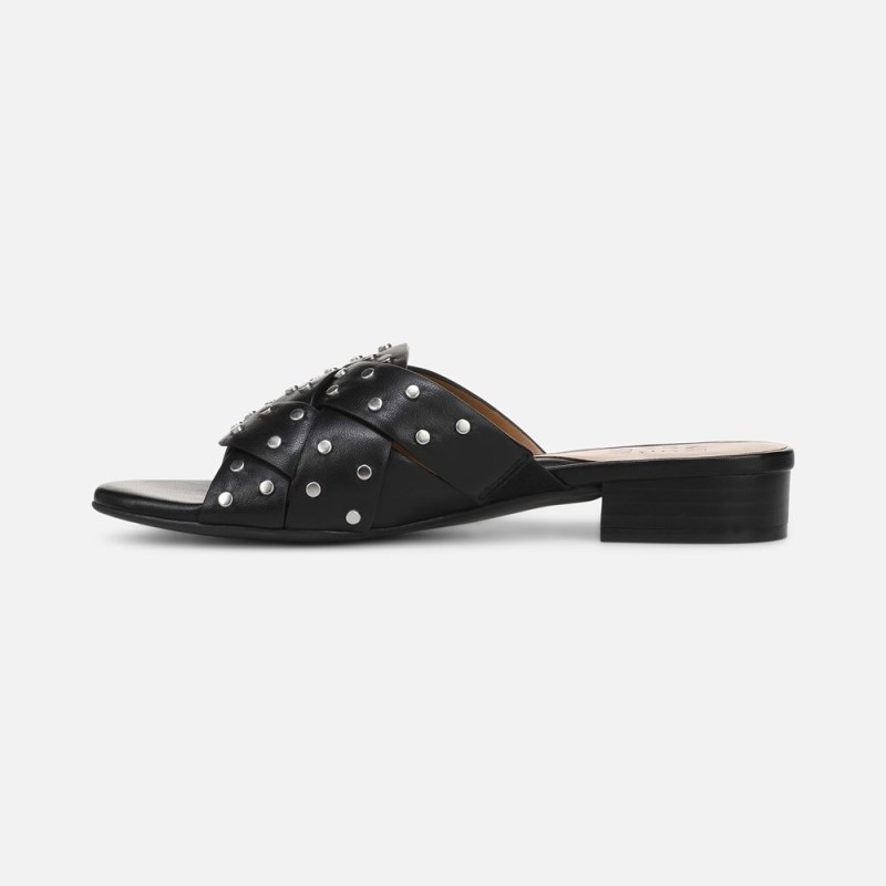 Naturalizer Morena Sandal Womens Black Flat Sandals LX46-6646M2