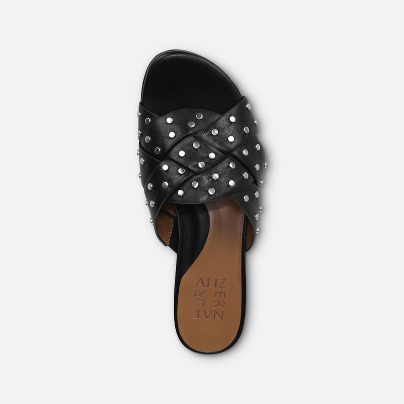 Naturalizer Morena Sandal Womens Black Flat Sandals LX46-6646M2