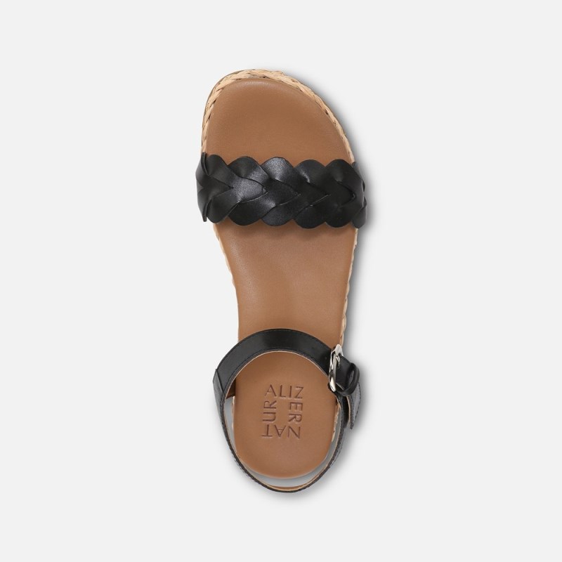 Naturalizer Neila Sandal Womens Black Platform Sandals CM07-0717H2