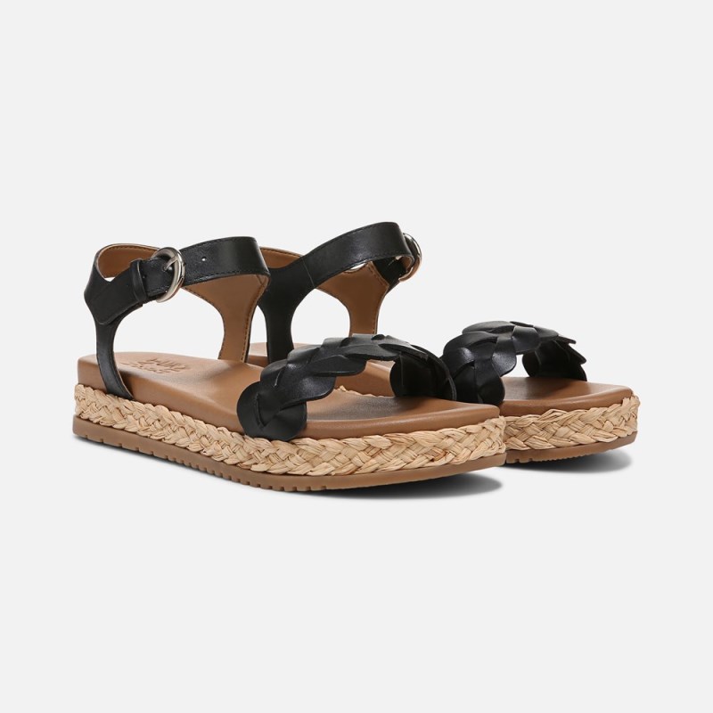 Naturalizer Neila Sandal Womens Black Platform Sandals CM07-0717H2