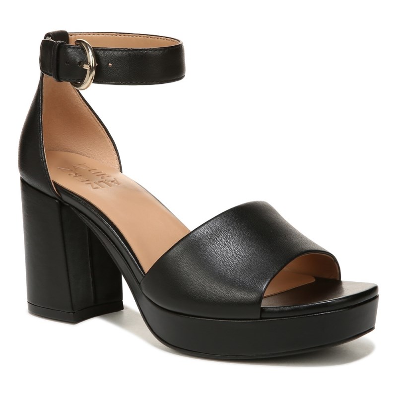 Naturalizer Pearlyn Dress Sandal Womens Black Heeled Sandals VQ66-4446C5