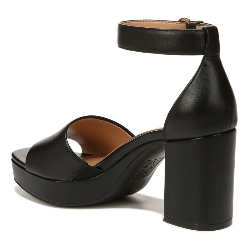 Naturalizer Pearlyn Dress Sandal Womens Black Heeled Sandals VQ66-4446C5