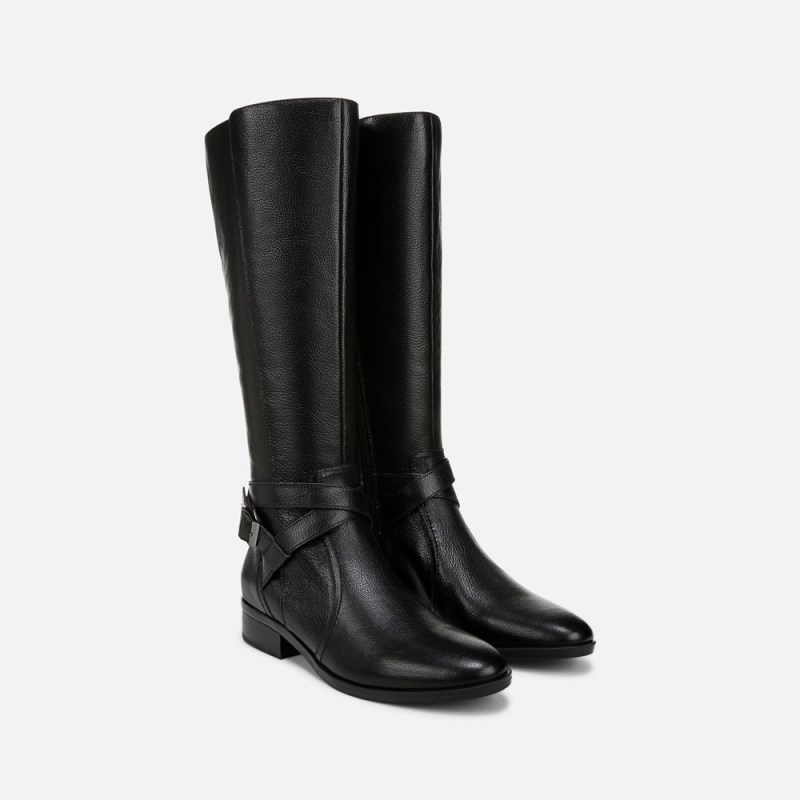 Naturalizer Rena 2 Extra Wide Calf Riding Boot Womens Black Extra Wide Calf Boots EN97-2267B9