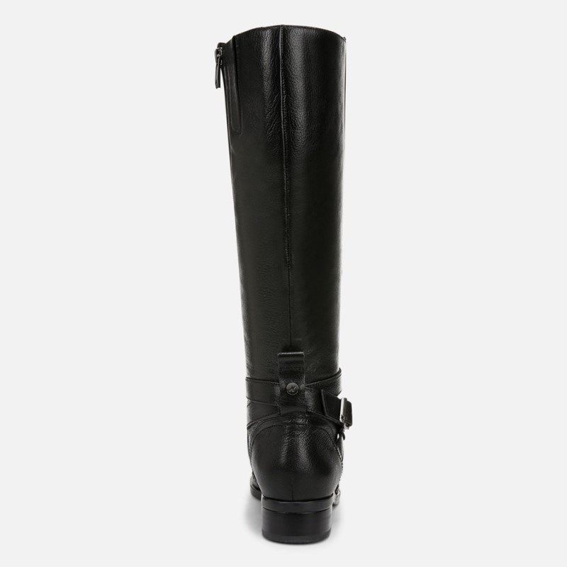 Naturalizer Rena 2 Narrow Calf Riding Boot Womens Black Narrow Calf Boots ZA74-9584R2