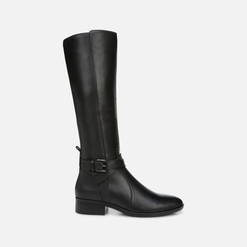 Naturalizer Rena Wide Calf Riding Boot Womens Black Wide Calf Boots FE66-7276V4