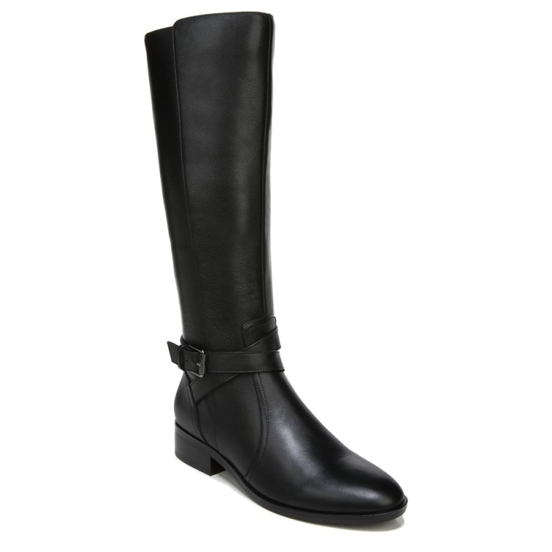 Naturalizer Rena Wide Calf Riding Boot Womens Black Wide Calf Boots FE66-7276V4