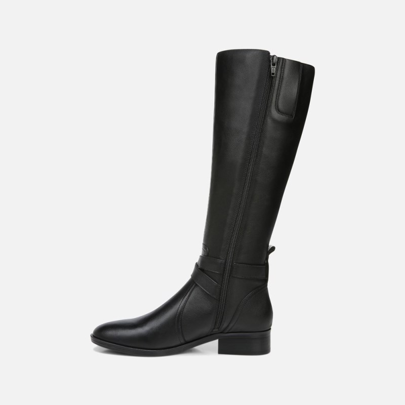 Naturalizer Rena Wide Calf Riding Boot Womens Black Wide Calf Boots FE66-7276V4
