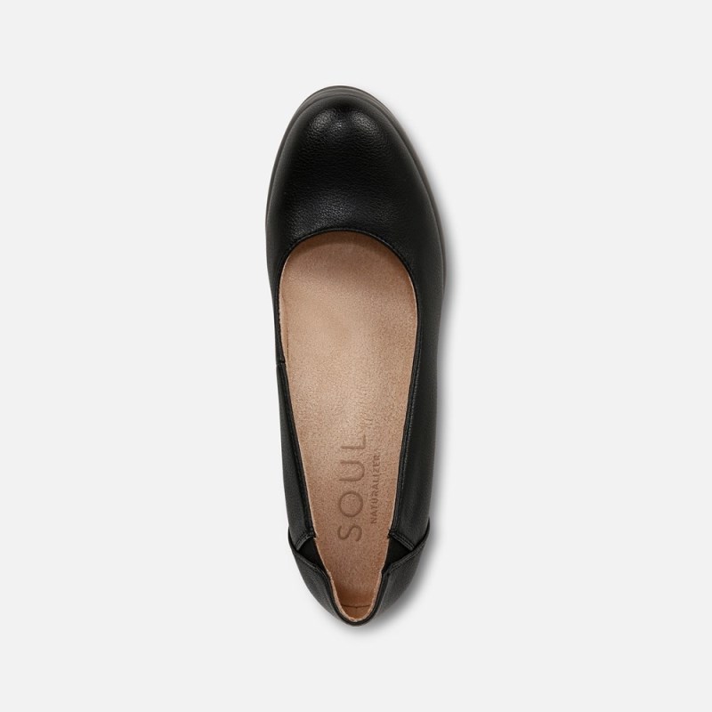 Naturalizer SOUL About Time Wedge Pump Womens Black Wedges XO12-7282J5