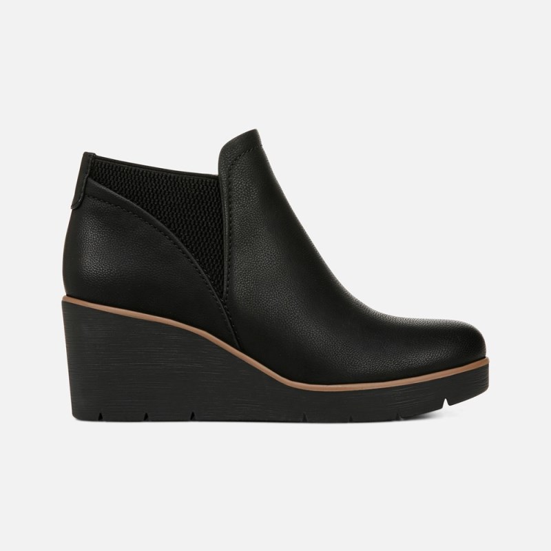 Naturalizer SOUL Affirm Weather Resistant Ankle Booties Womens Black Booties VC48-7938E4