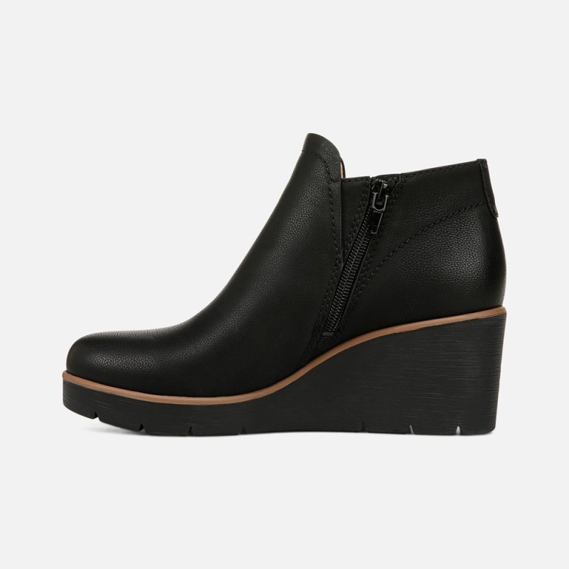 Naturalizer SOUL Affirm Weather Resistant Ankle Booties Womens Black Booties VC48-7938E4